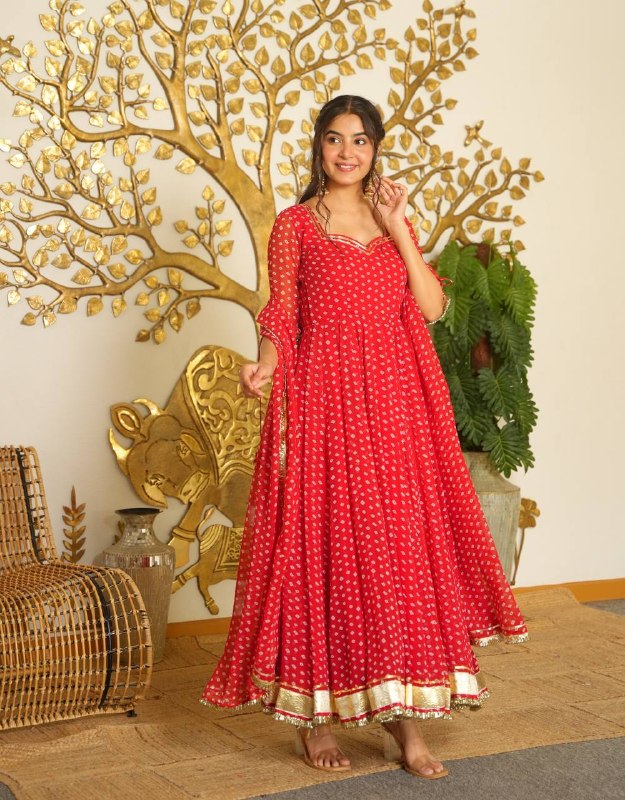 Graceful Indigo Anarkali Dress Adorned with Gold