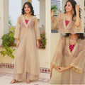 Graceful Beige Kurta Suit for Fashion Forward Women