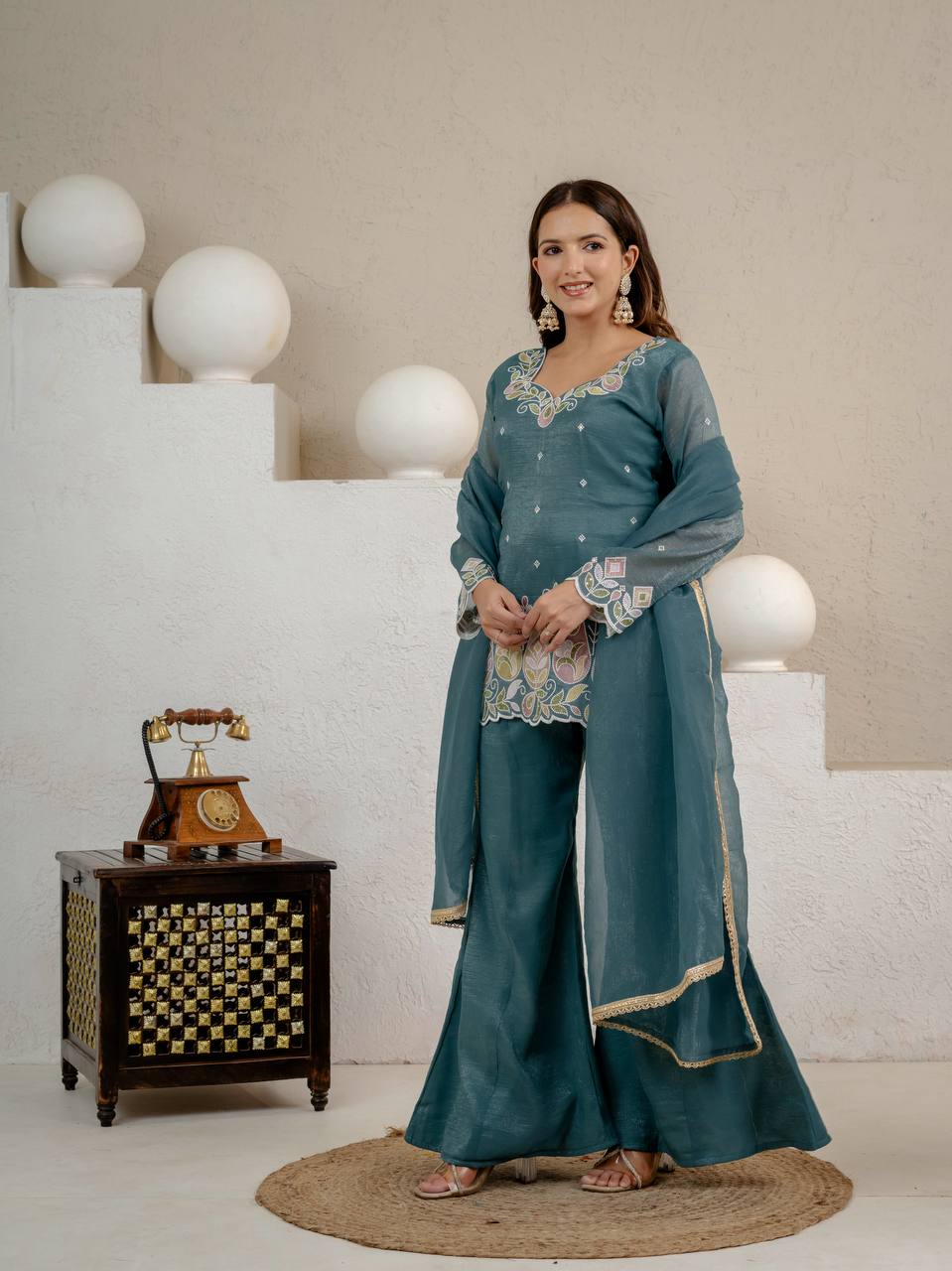Commanding Presence Woman in Rama Attire