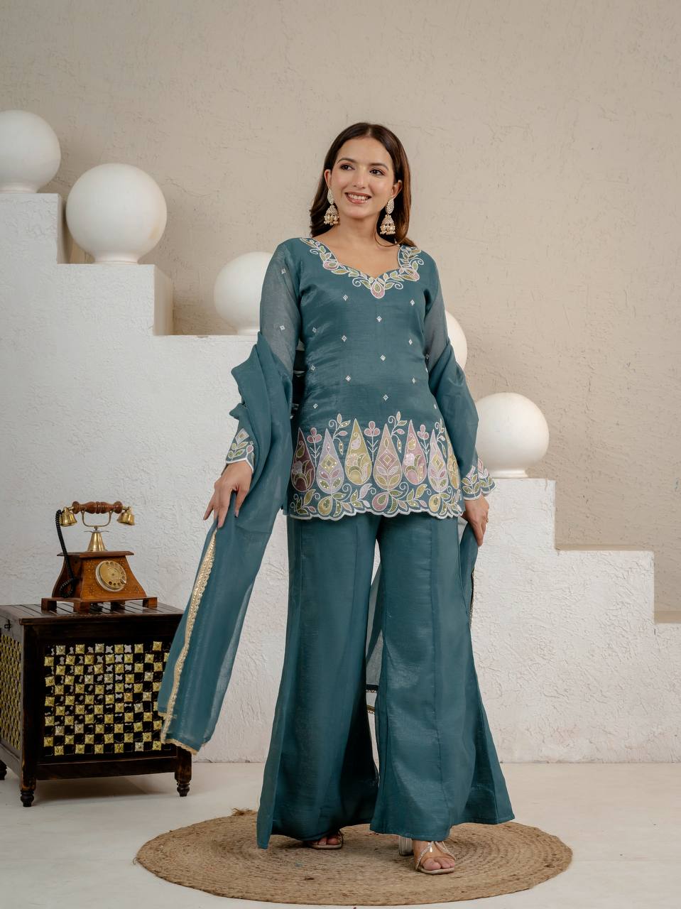 Commanding Presence Woman in Rama Attire