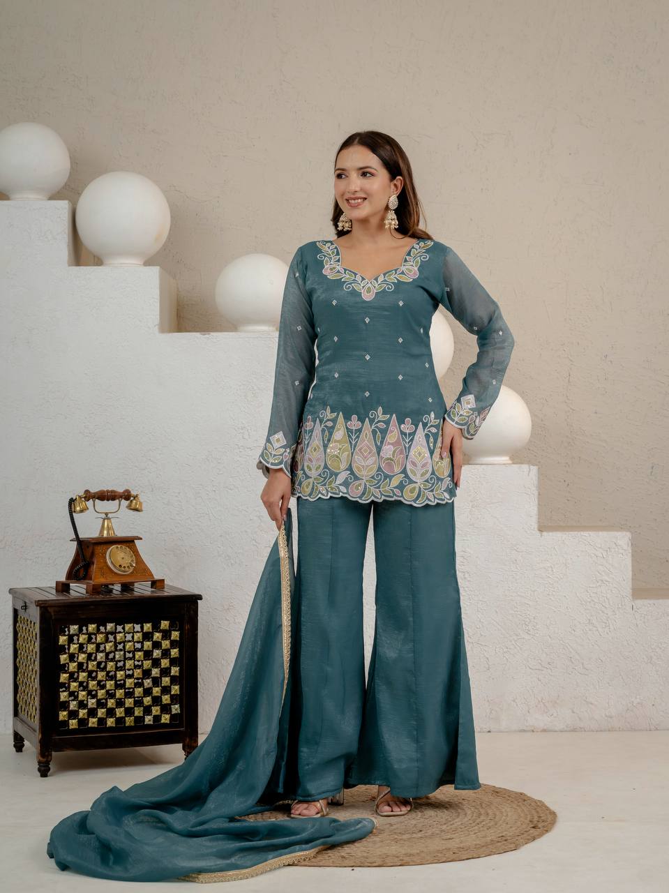 Commanding Presence Woman in Rama Attire