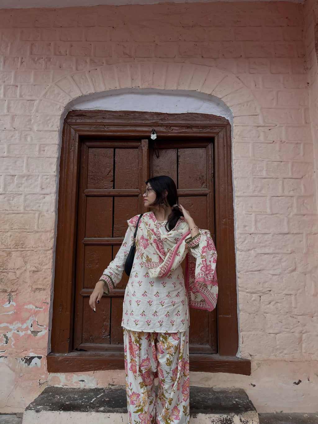 Elegant Floral Suit for Modern Women
