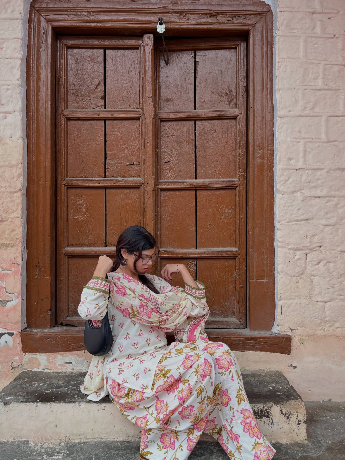 Elegant Floral Suit for Modern Women