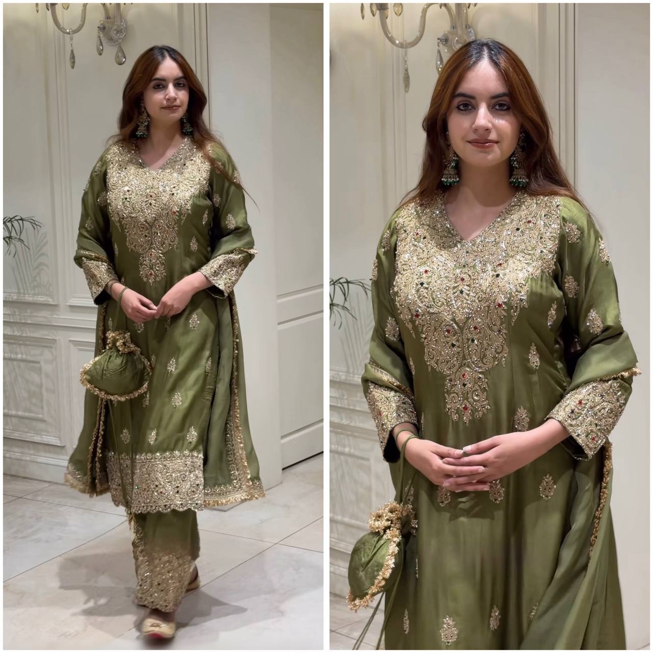 Luxurious Embroidered Suit for Modern Elegance