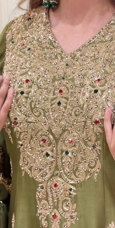Luxurious Embroidered Suit for Modern Elegance