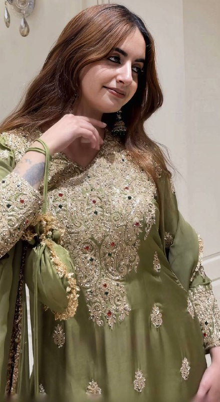 Luxurious Embroidered Suit for Modern Elegance