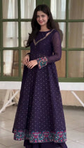 Chic Embroidered Anarkali for Festive Celebrations