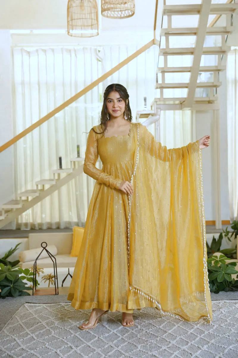 Luxurious Silk Anarkali for Special Events