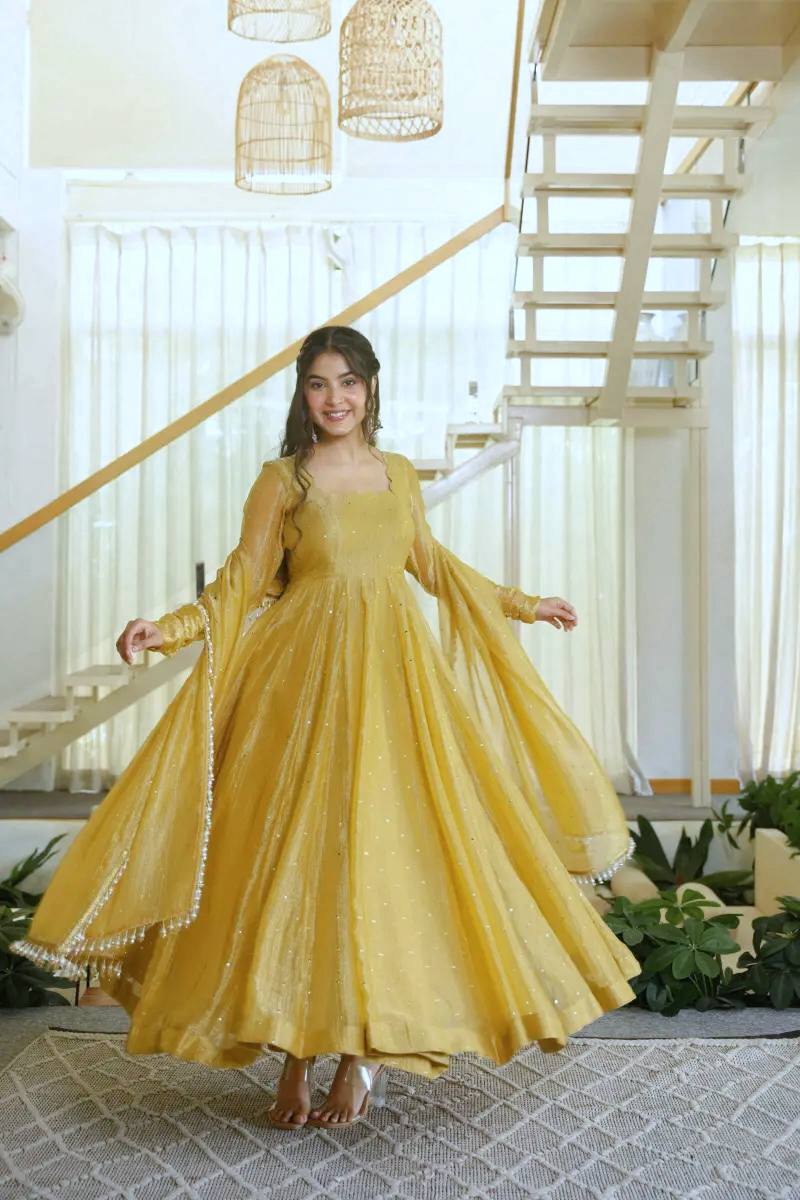 Luxurious Silk Anarkali for Special Events