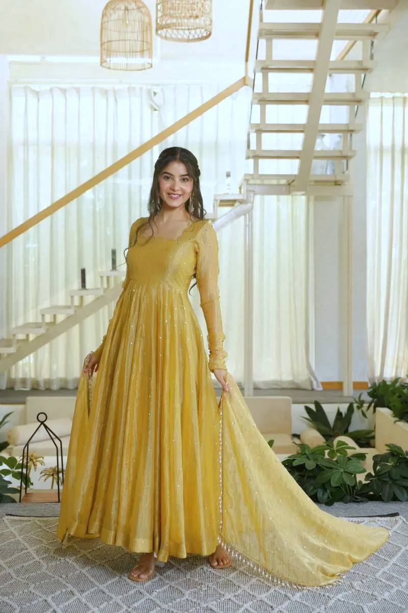 Luxurious Silk Anarkali for Special Events