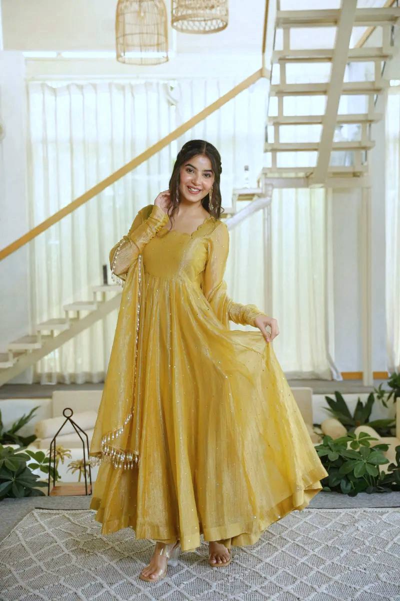 Luxurious Silk Anarkali for Special Events