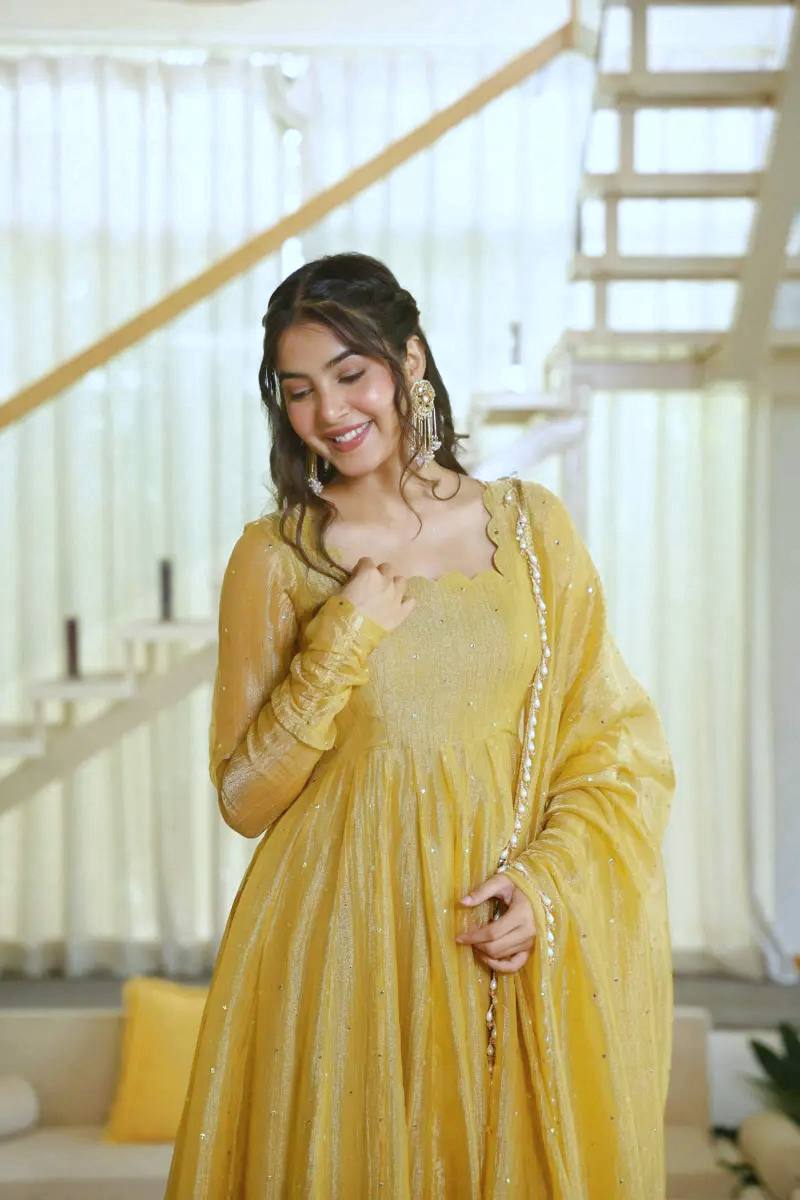 Luxurious Silk Anarkali for Special Events