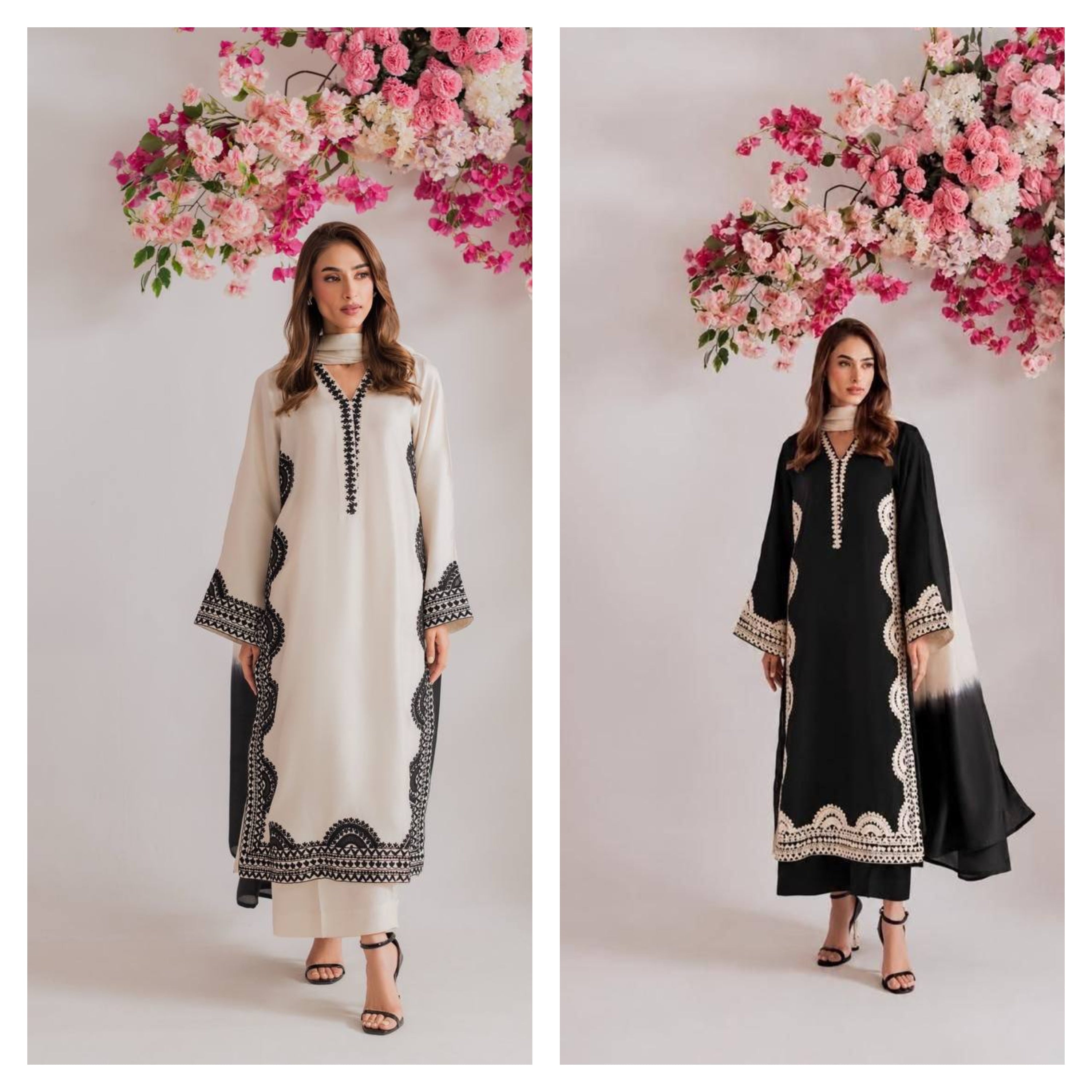 Chic Floral Embroidery Suit for Celebrations